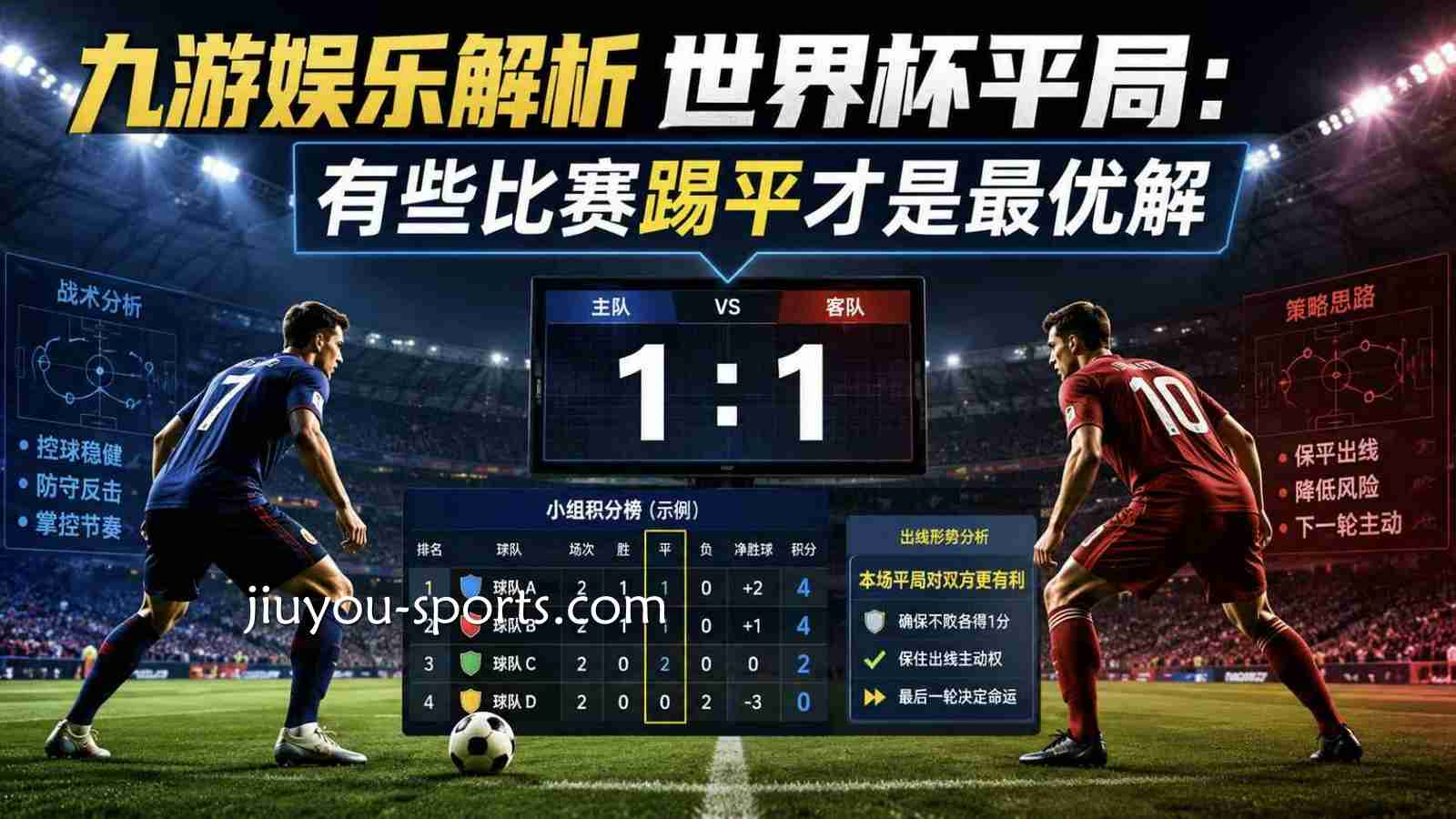 九游体育解析世界杯平局：有些比赛踢平才是最优解