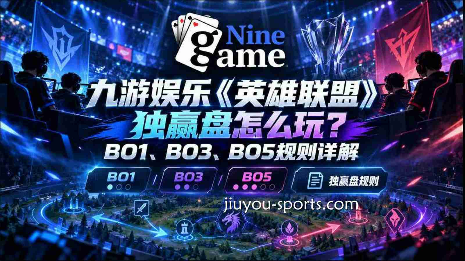 九游体育《英雄联盟》独赢盘怎么玩？BO1、BO3、BO5规则详解